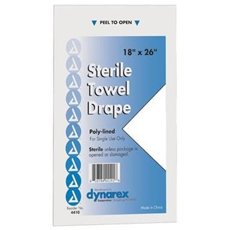 Dukal 18 in. x 26 in. Sterile Fenestrated Towel Drape- 2.75 in. Fen 20-001